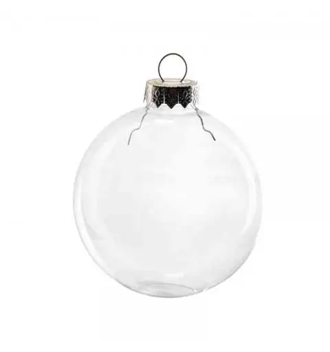 Palline natalizie sfere in vetro 6 cm iridescente N16046/IRI 36 pz.
