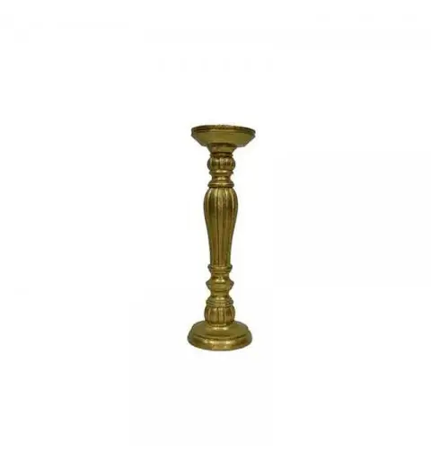 portacandele oro glitterato 35 cm DC-078724