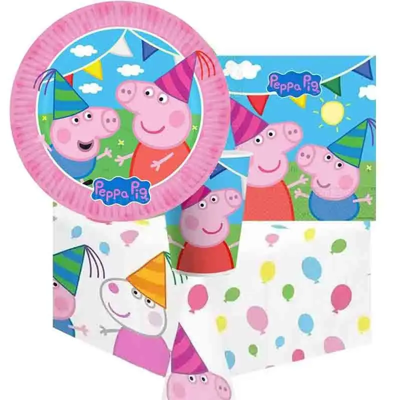 KIT N 4 - GEORGE PEPPA PIG COORDINATO TAVOLA COMPLEANNO