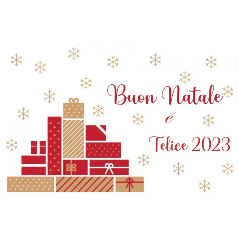 Bigliettini Augurali Natalizi 40 pz -  Pacchi Regalo