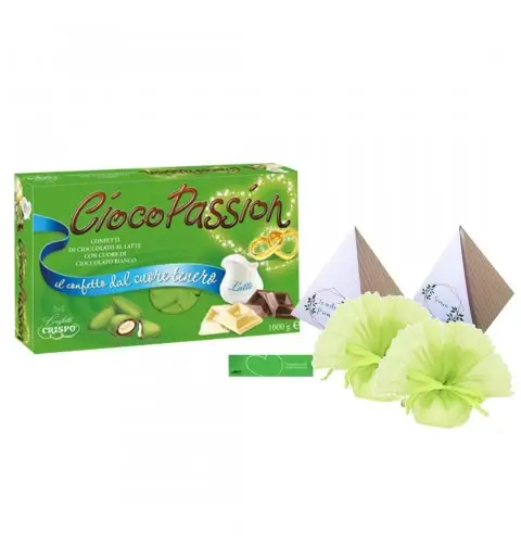 PORTACONFETTI PIRAMIDE PROMESSA CON SACCHETTI - 30 PZ
