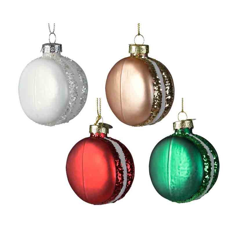 appendino palla natalizia macaron colori assortiti e casuali dia 7,3 cm KM-120364