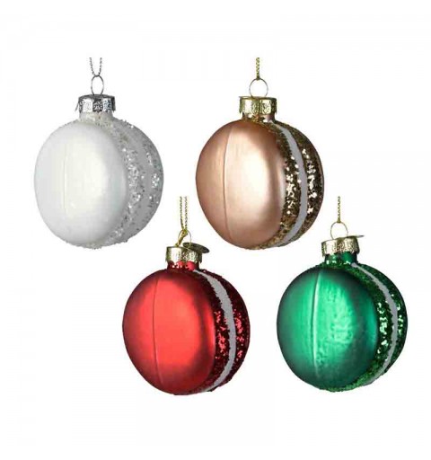 appendino palla natalizia macaron colori assortiti e casuali dia 7,3 cm KM-120364