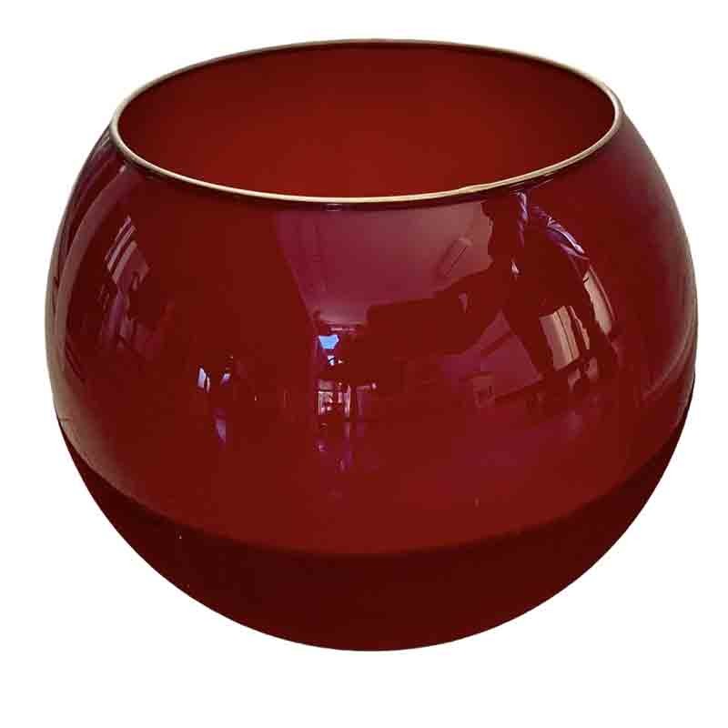 vaso vetro bordeaux dia.20 cm h 18 cm bormio CV-82424/2073
