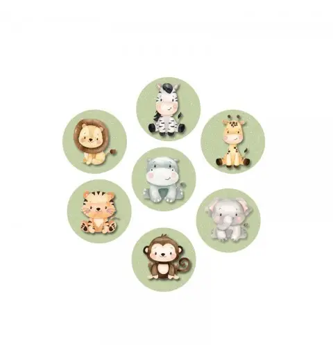 Mini cialde Animali della Savana - Safari - 24 PZ