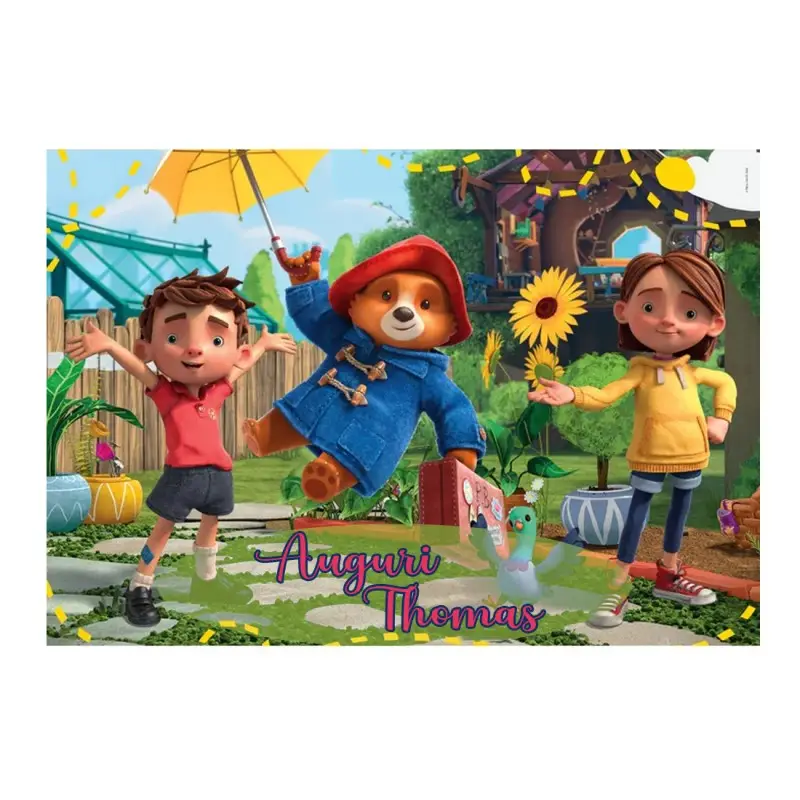 Cialda Rettangolare Orsetto Paddington personalizzabile