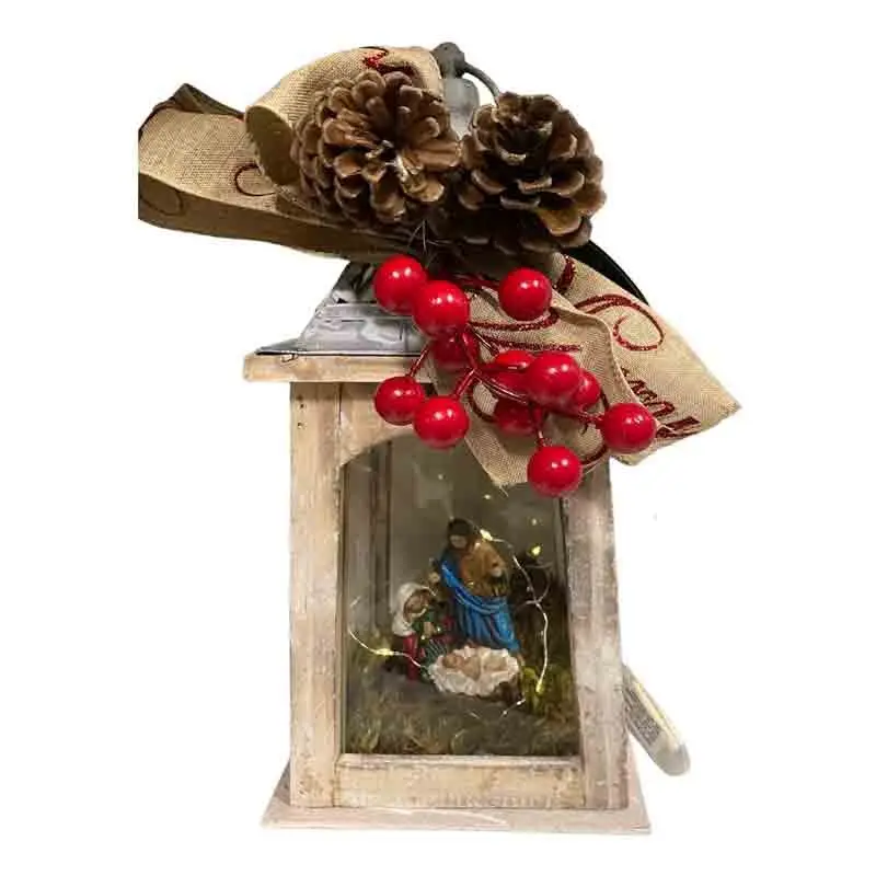 presepe in lanterna fai da te