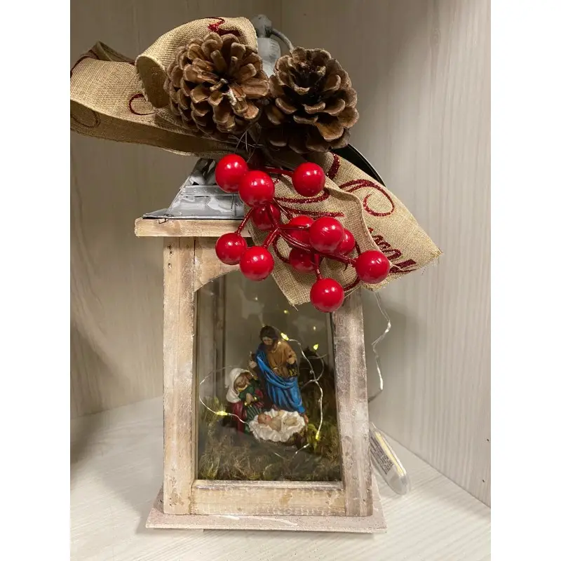 presepe in lanterna fai da te