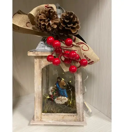 presepe in lanterna fai da te