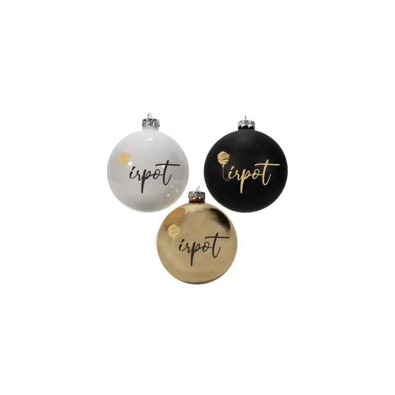 Pallina di Natale Personalizzabile con logo aziendale o testo