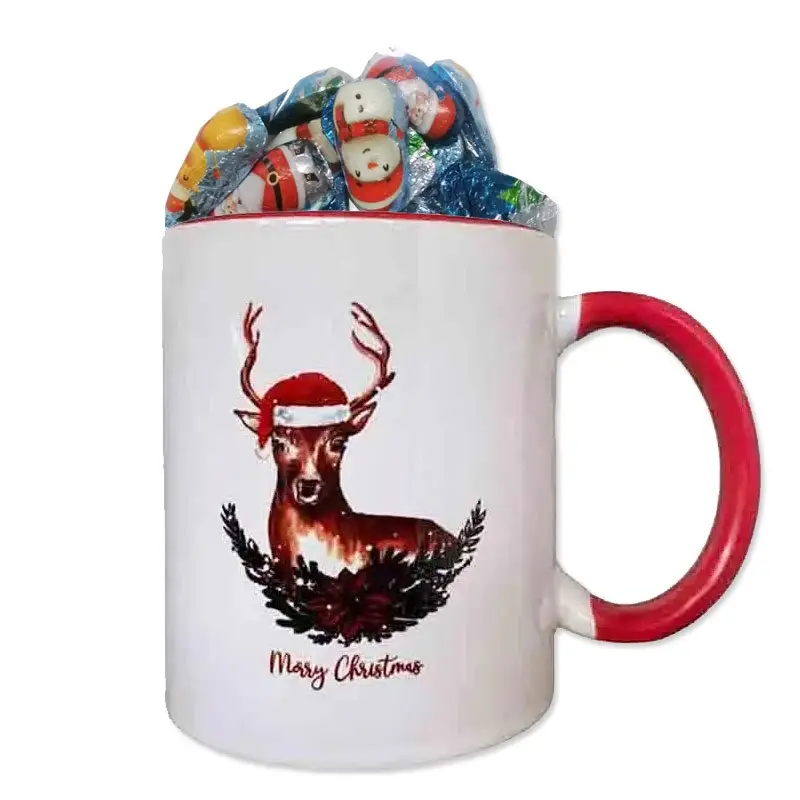 Tazza Natalizia con renna con cioccolatini sorini 105 g