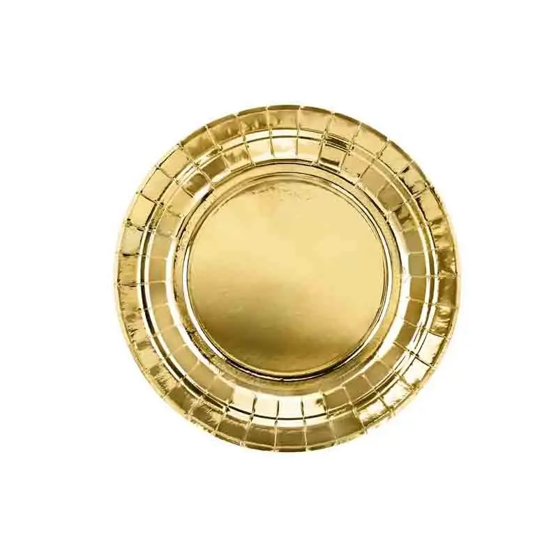 6 Piatti oro 18 cm TPP57-019ME