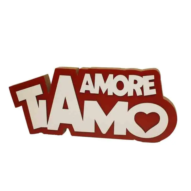 scritta decorativa ti amo 23 x 10 cm 68805