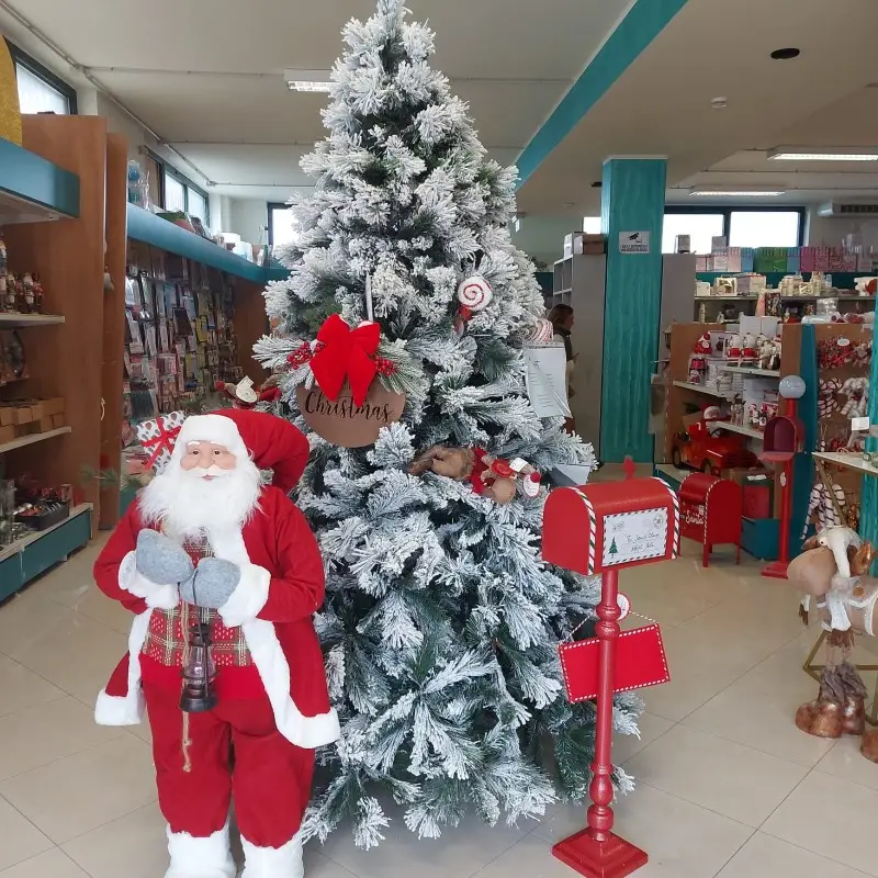ALBERO DI NATALE INNEVATO ALASKA REAL TOUCH 240 CM