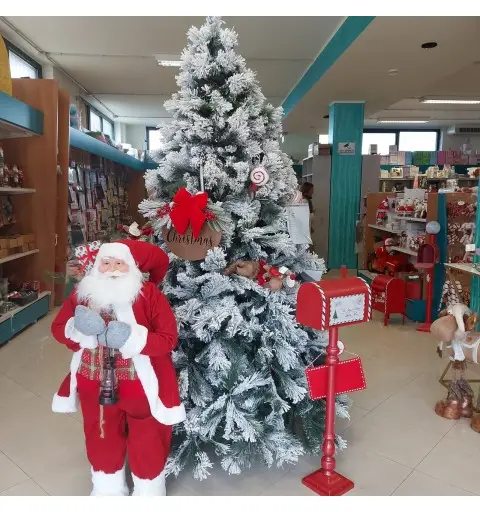 ALBERO DI NATALE INNEVATO ALASKA REAL TOUCH 240 CM