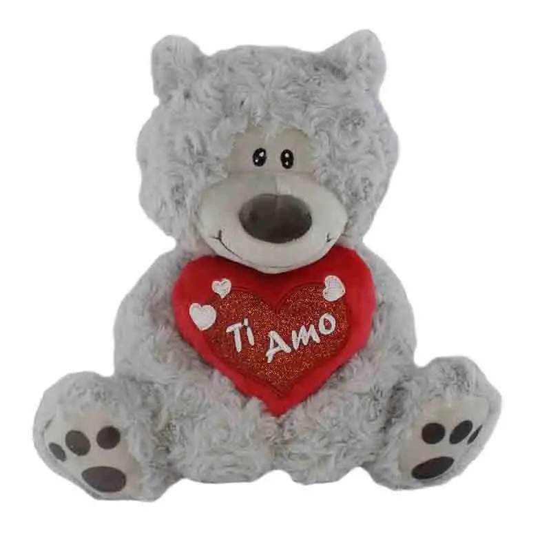 Orsetto con cuore mod. assortiti e casuali 92911  22 cm