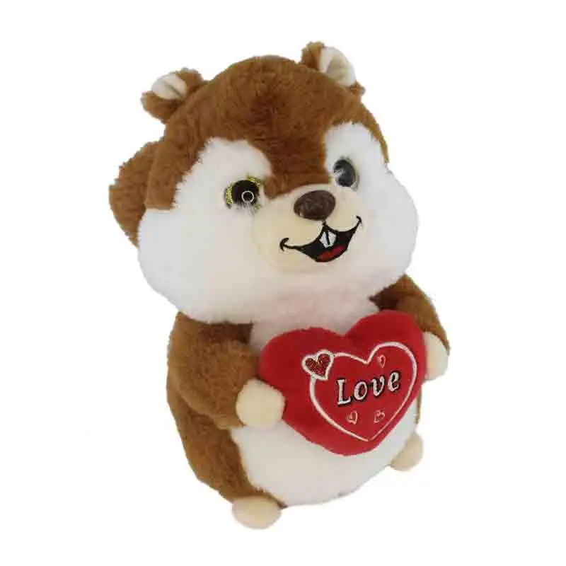 Scoiattolo con cuore mod. assortiti e casuali 92478 22 cm