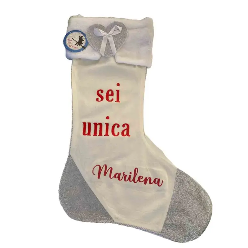 CALZA BEFANA PERSONALIZZABILE CON NOME