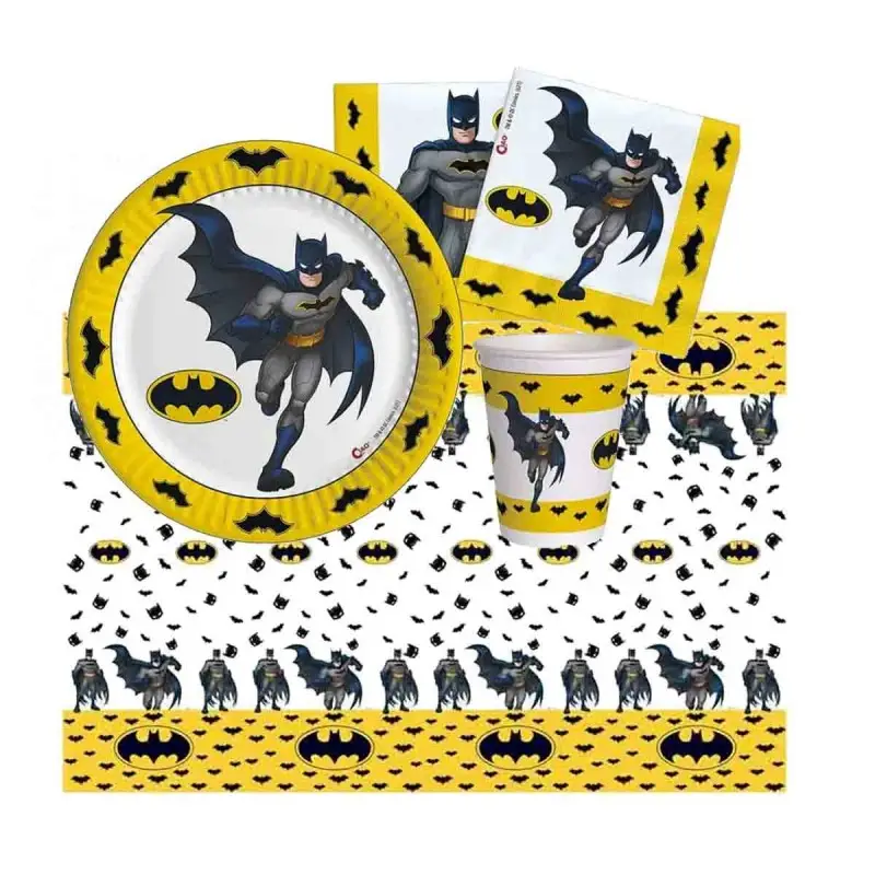 KIT COMPLEANNO n. 16 BATMAN COMPOSTABILE