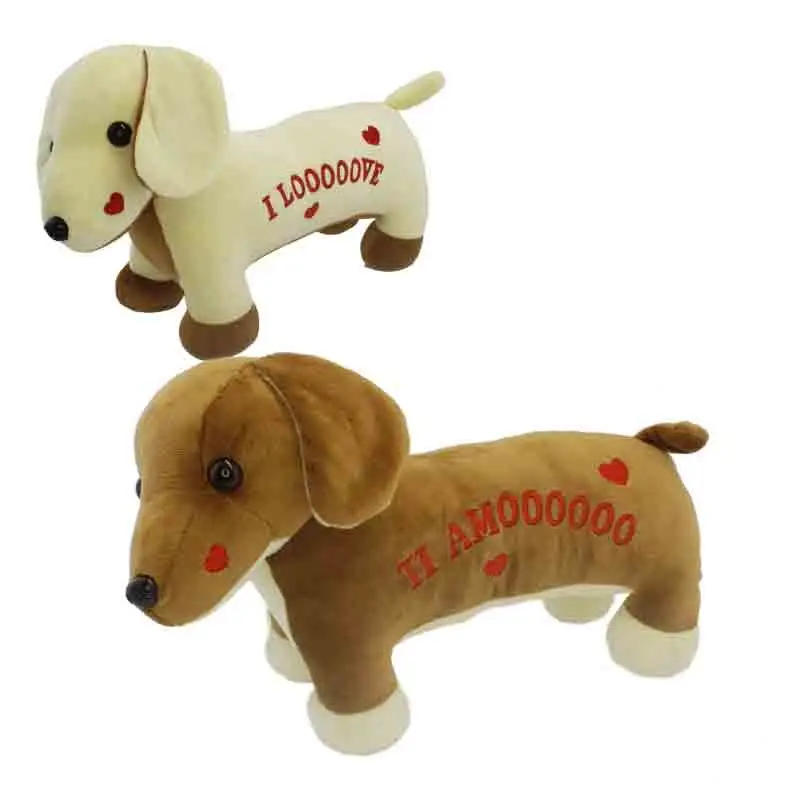 cane peluche 31 cm con scritta mod. assortiti e casuali 95073