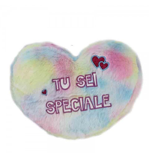 cuore peluche multicolor con frasi assortite e casuali 20 cm 93086