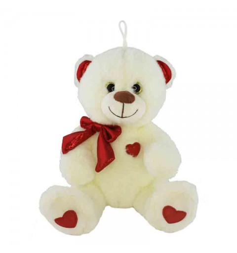 peluche orsetto rosso con cuore 35 cm 548078