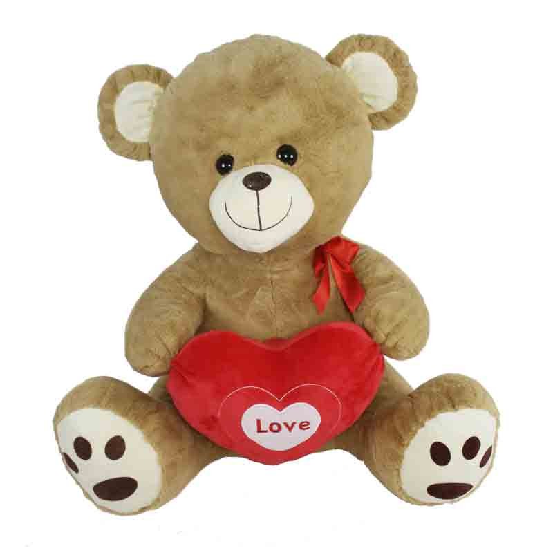 orso in peluche con cuore rosso love  75 cm 93918