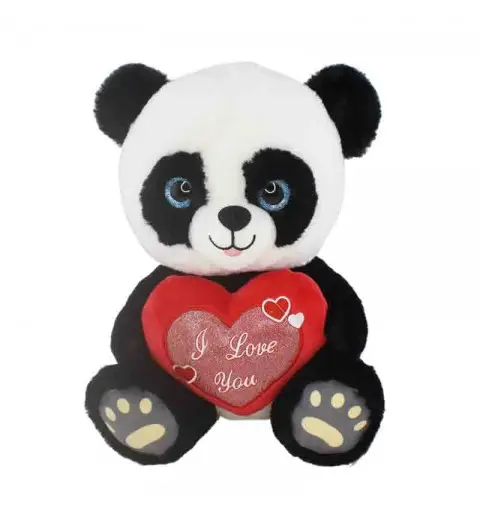 panda in peluche con cuore 30 cm 92737