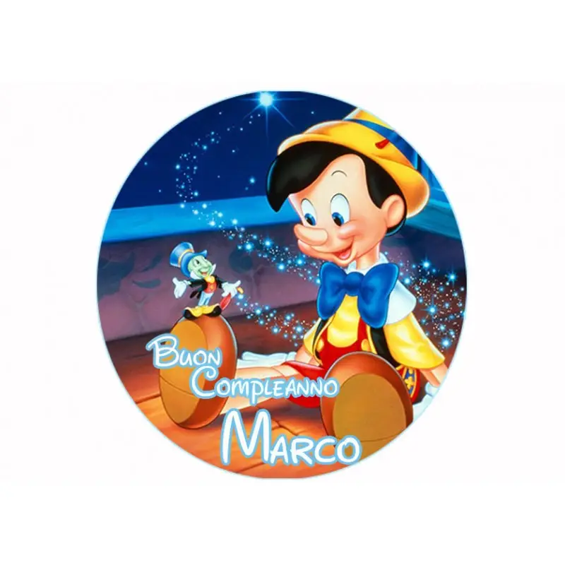 Ostia per torta Pinocchio personalizzabile