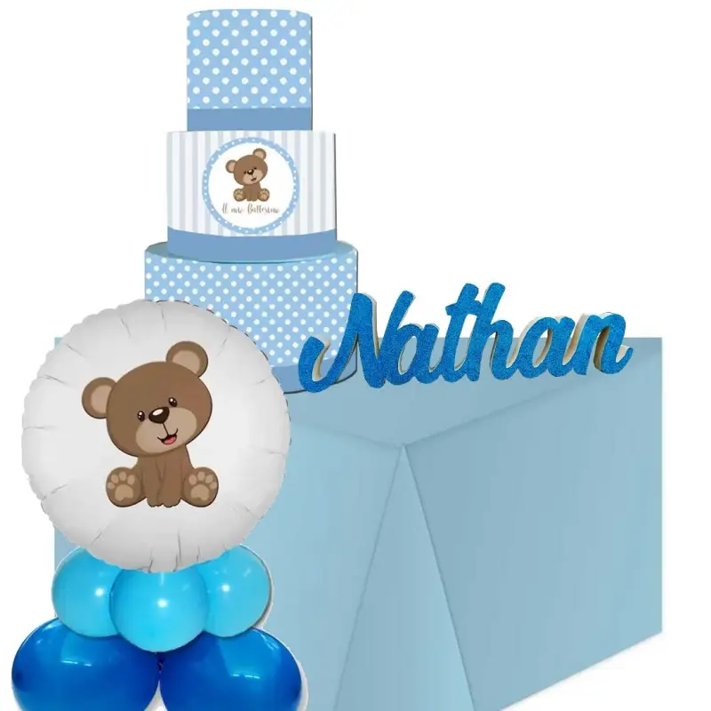 Teddy Bear Party allestimento orsetto per battesimo bimbo