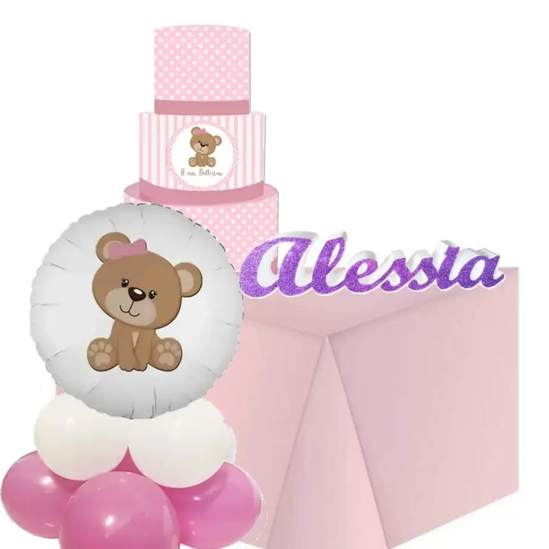 Teddy Bear Party allestimento orsetta per battesimo bimba