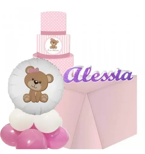 Teddy Bear Party allestimento orsetta per battesimo bimba