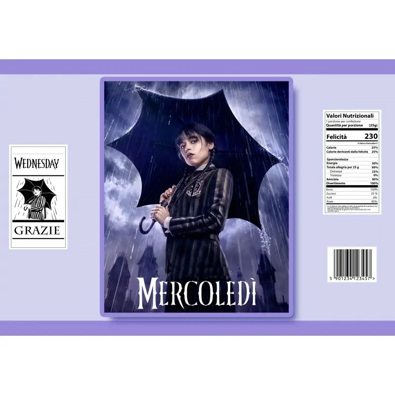 Patatine Mercoledì Addams  - 10pz