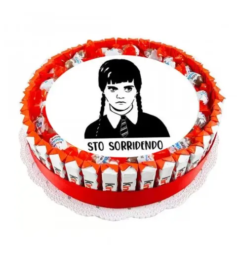 TORTA BARRETTE KINDER MERCOLEDì ADDAMS