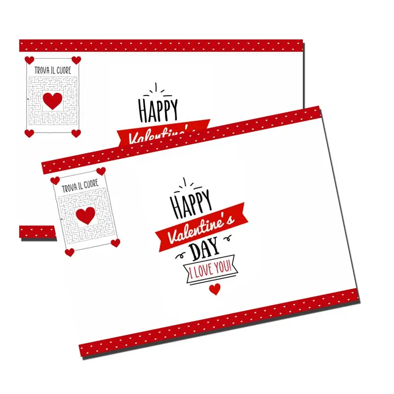 Tovagliette americane in carta San valentino - 20 pz
