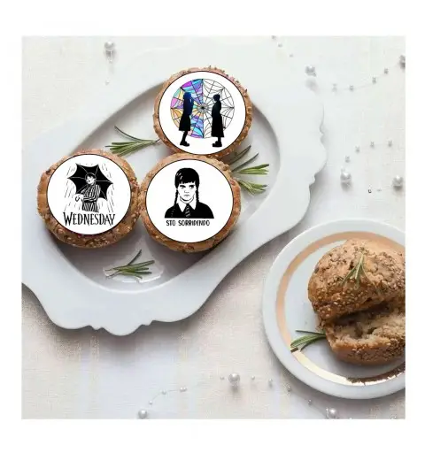 Mini cialde Mercoledì Addams - 24 PZ