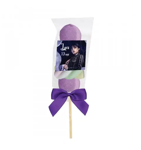 Spiedini di Marshmallow Mercoledì Addams Personalizzabili - kit fai da te