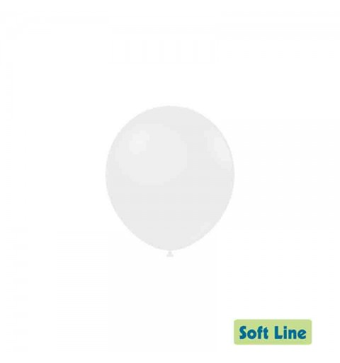 100 Palloncini Soft Line 5 - 13cm bianco 125