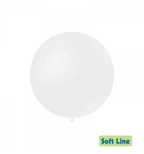 20 Palloncini Soft Line 18 - 46cm Bianco 125