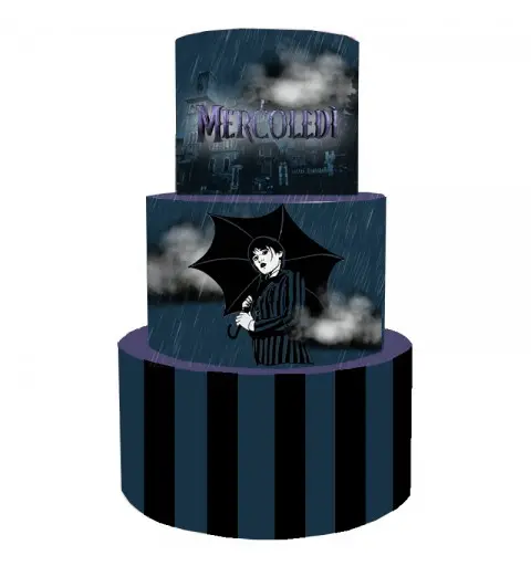 Torta Scenografica Mercoledì Addams