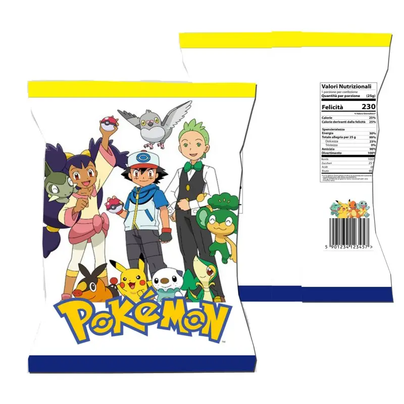 Patatine Pokemon Personalizzate - 20 pz
