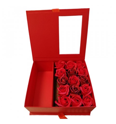 scatola con rose profumate 25 x 21 x 12  95417