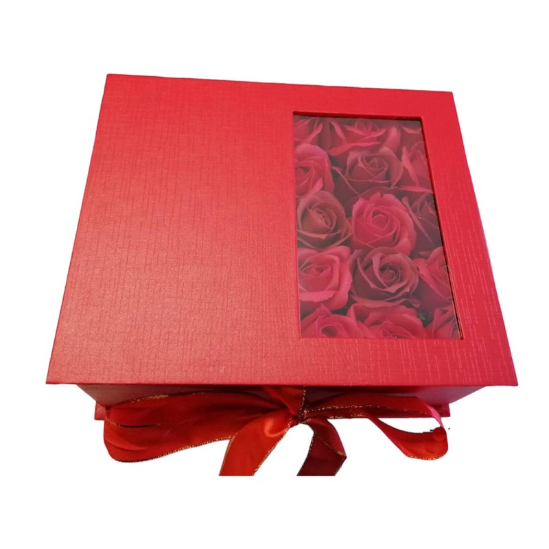 scatola con rose profumate 25 x 21 x 12  95417