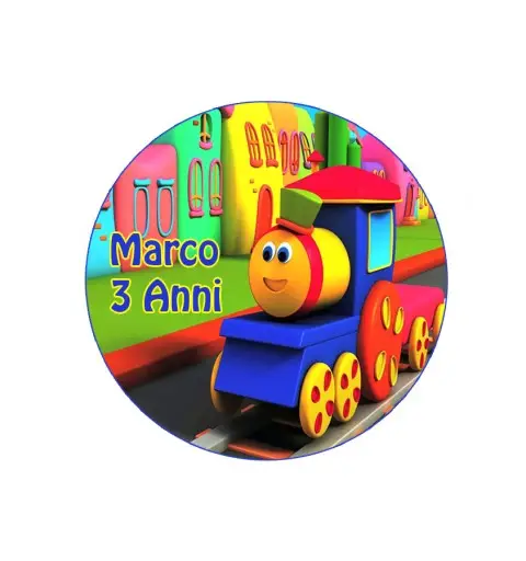 Ostia per torta Bob Il Treno personalizzabile