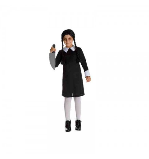 costume carnevale Figlia Horror Bambina Di Halloween mercoledì Addams 11/12 anni H8157-A-1