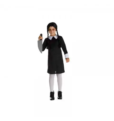 costume carnevale Figlia Horror Bambina Di Halloween mercoledì Addams 9/10 anni H8157-A-1