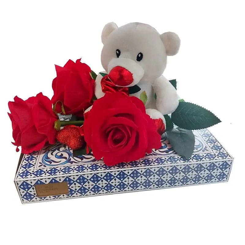 Set Baci Perugina con orsetto peluche e rose