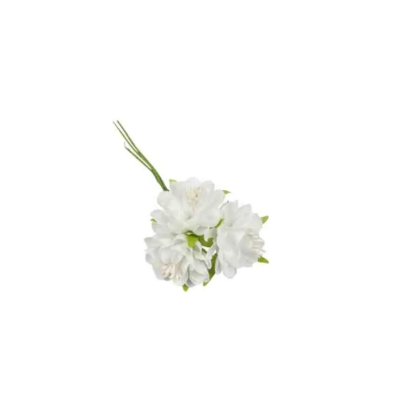 36 fiori decorativi per bomboniere bianco FB1210-01