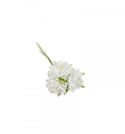 36 fiori decorativi per bomboniere bianco FB1210-01