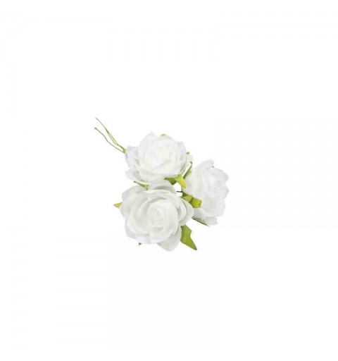 36 fiori decorativi per bomboniere bianco FB2227-05